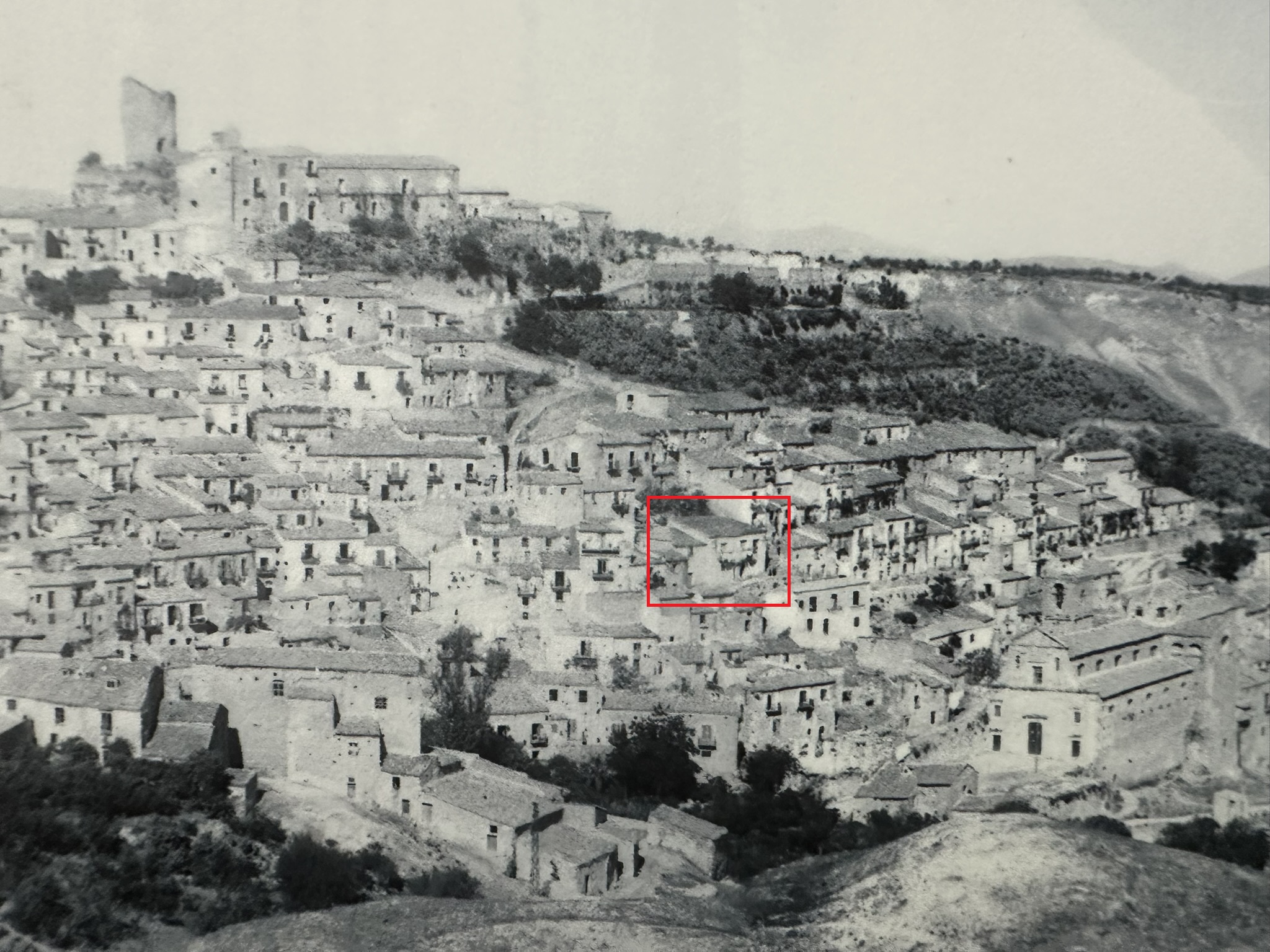 Early Cammarata photograph with the house marked